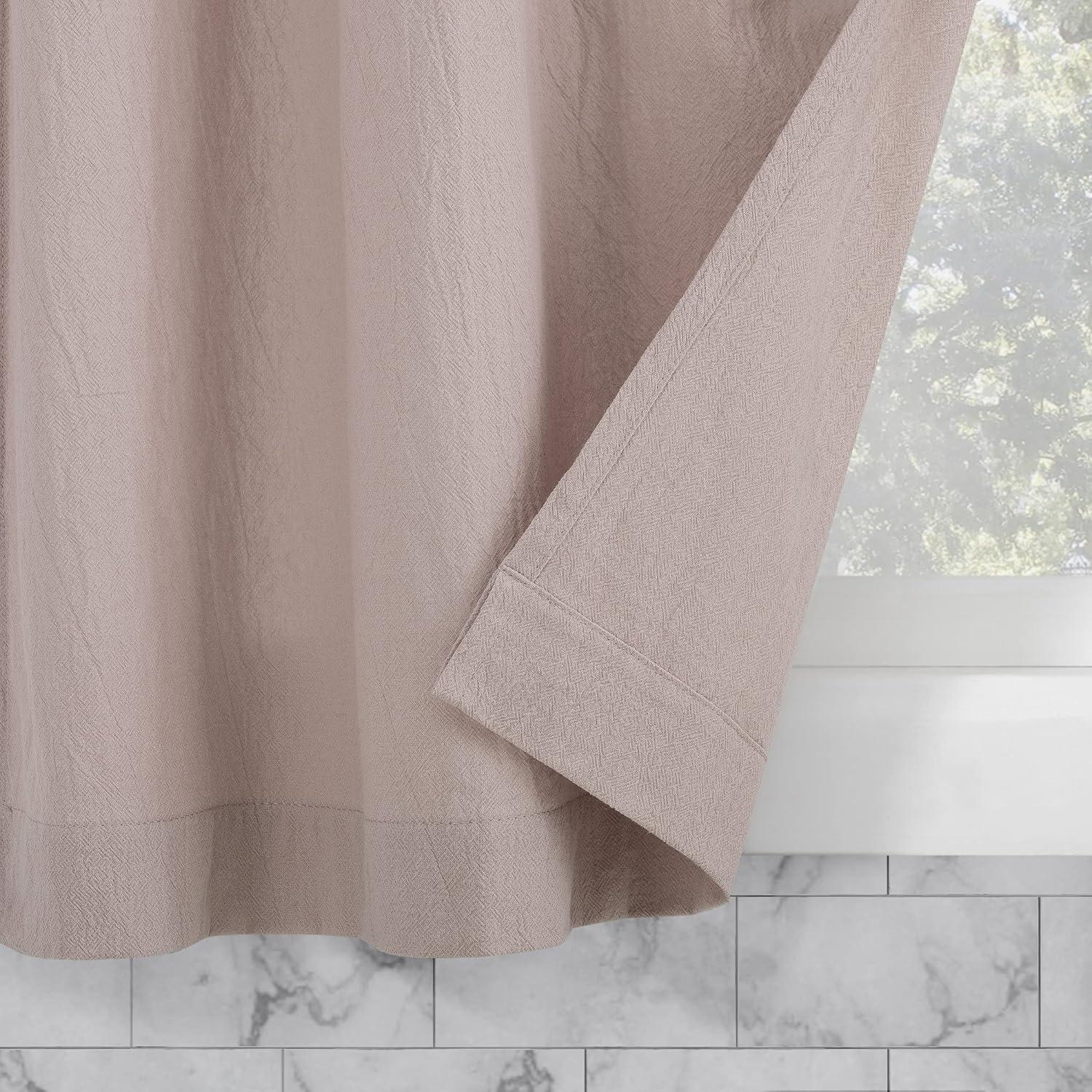 2pc Archaeo Washed Cotton Twist Tab Cafe Curtain Tier Pair