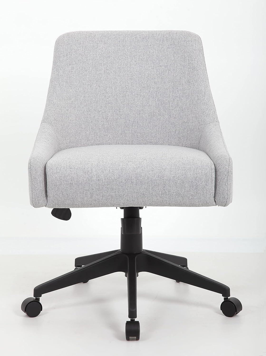 Boyle Desk Chair Gray: Boss Office Products, Molded Back, Pneumatic Lift, Nylon Base
