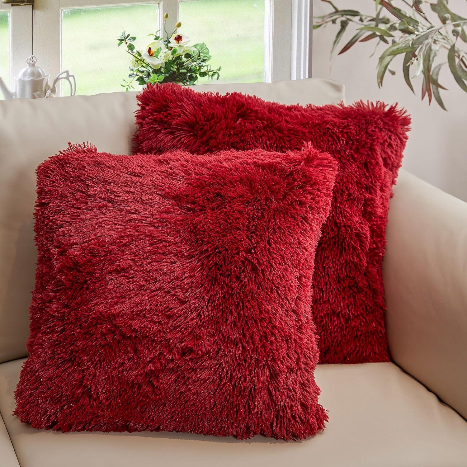 Faux Fur Throw Pillow