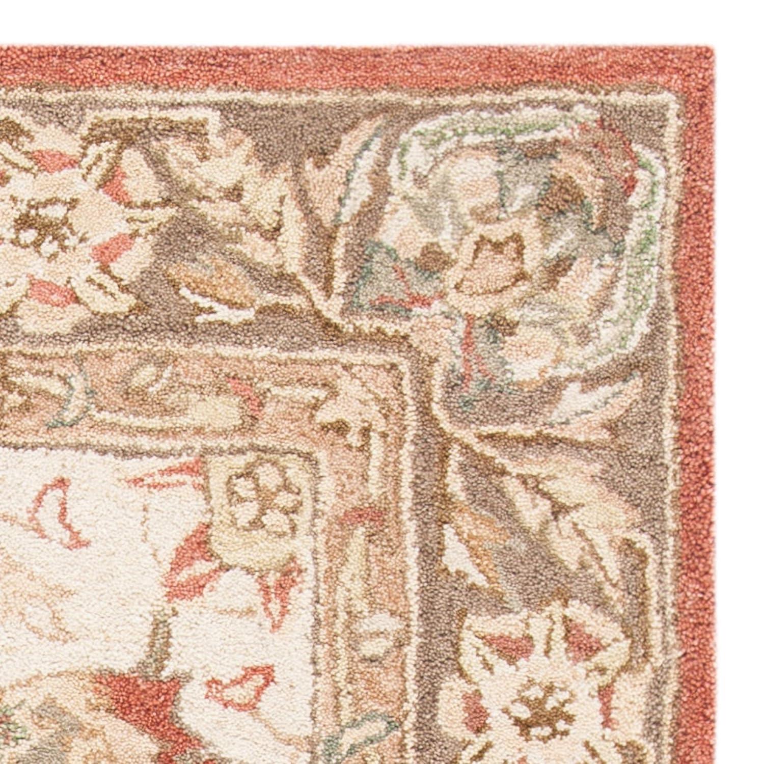 Anatolia AN512 Hand Tufted Indoor Area Rug - Beige/Rust - 5'x8' - Safavieh