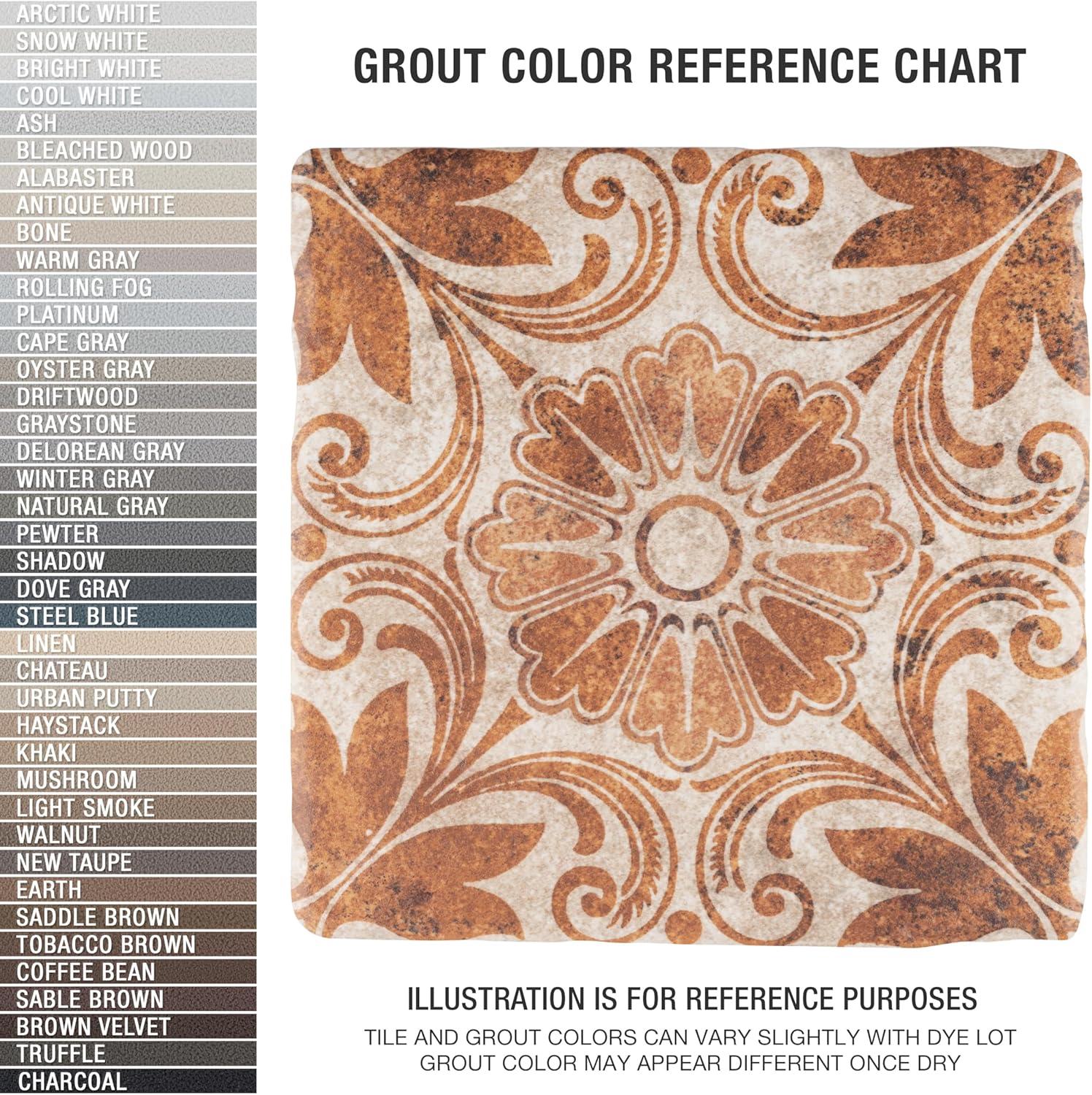 Costa Arena Decor Dahlia 7-3/4 in. x 7-3/4 in. Ceramic Floor and Wall Tile (10.75 sq. ft./Case)