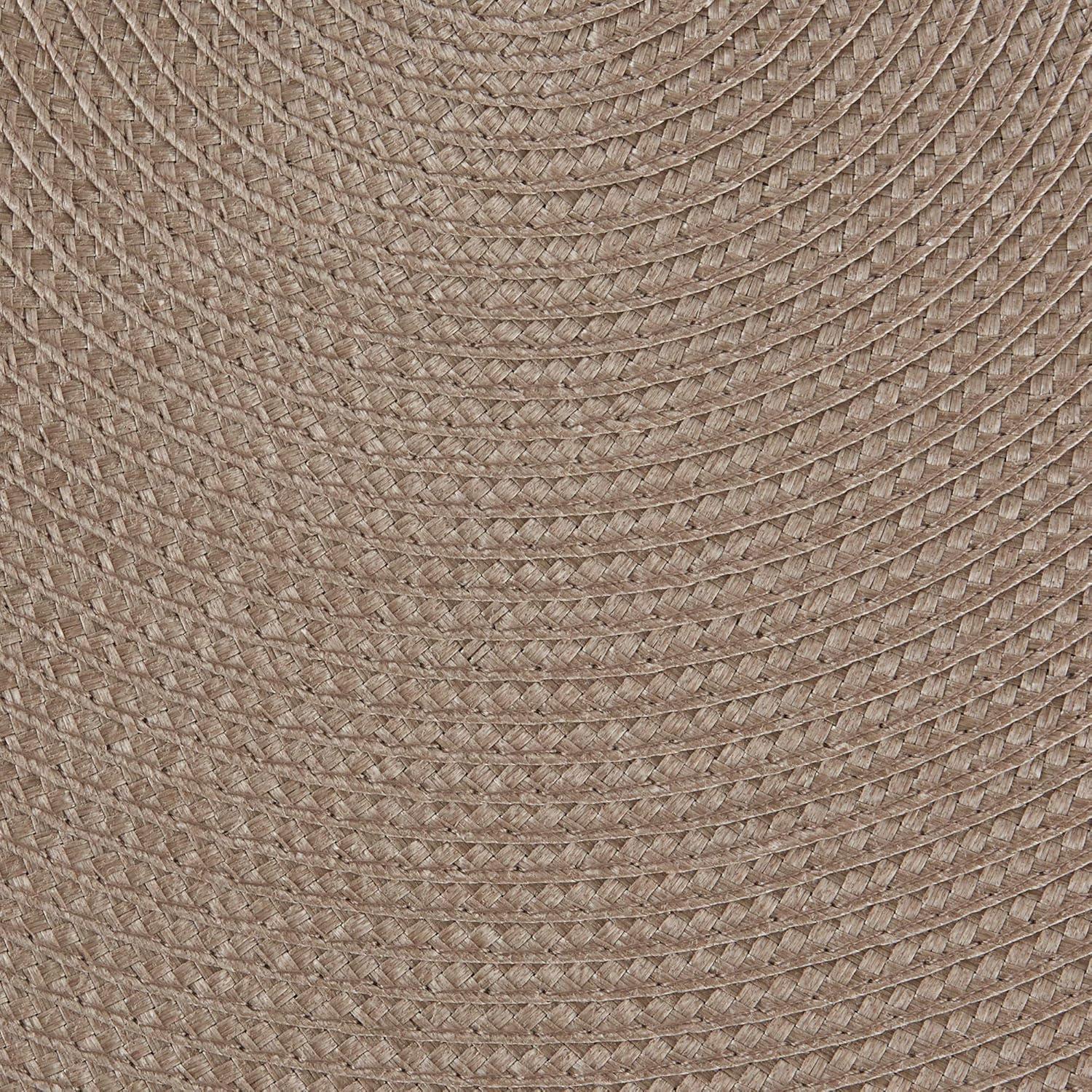 DII Stone Round PP Woven Placemat Set of 6
