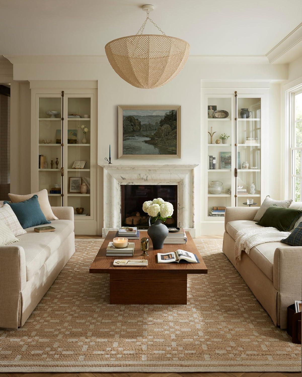 Judy II Jute-Blend Rug by Chris Loves Julia x Loloi - Natural and Ivory / 3'6" x 5'6"