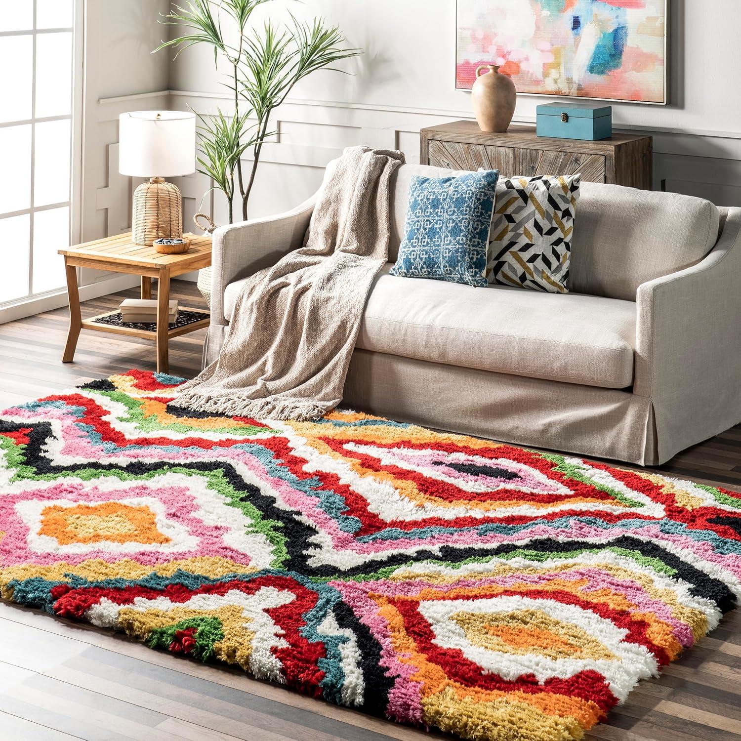 Nuloom Handmade Carnival Abbey Shaggy Indoor Area Rug