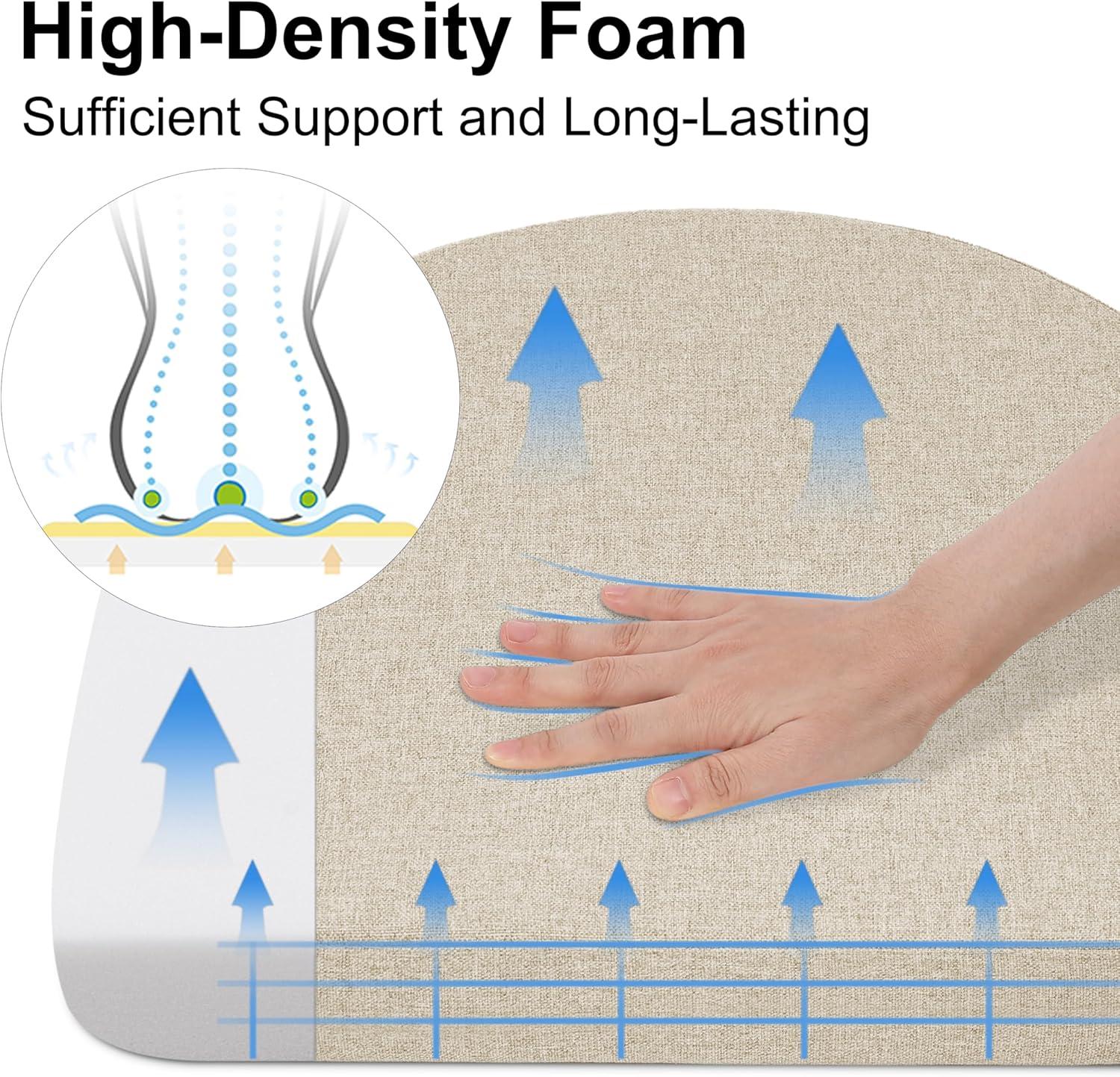 Chair Cushions for Kitchen Chairs Set of 4 Dining Chair Pads, Universal Non-Slip Dining Chair Cushions with Ties for Office Use