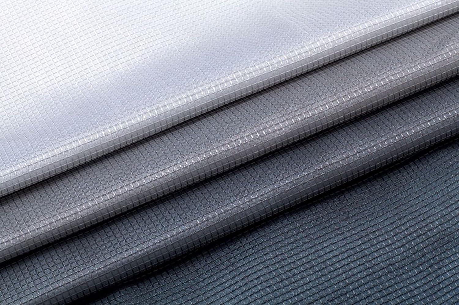 Dainty Home 3D Printed Ombre Textured Waffle Weave Shower Curtain - Black