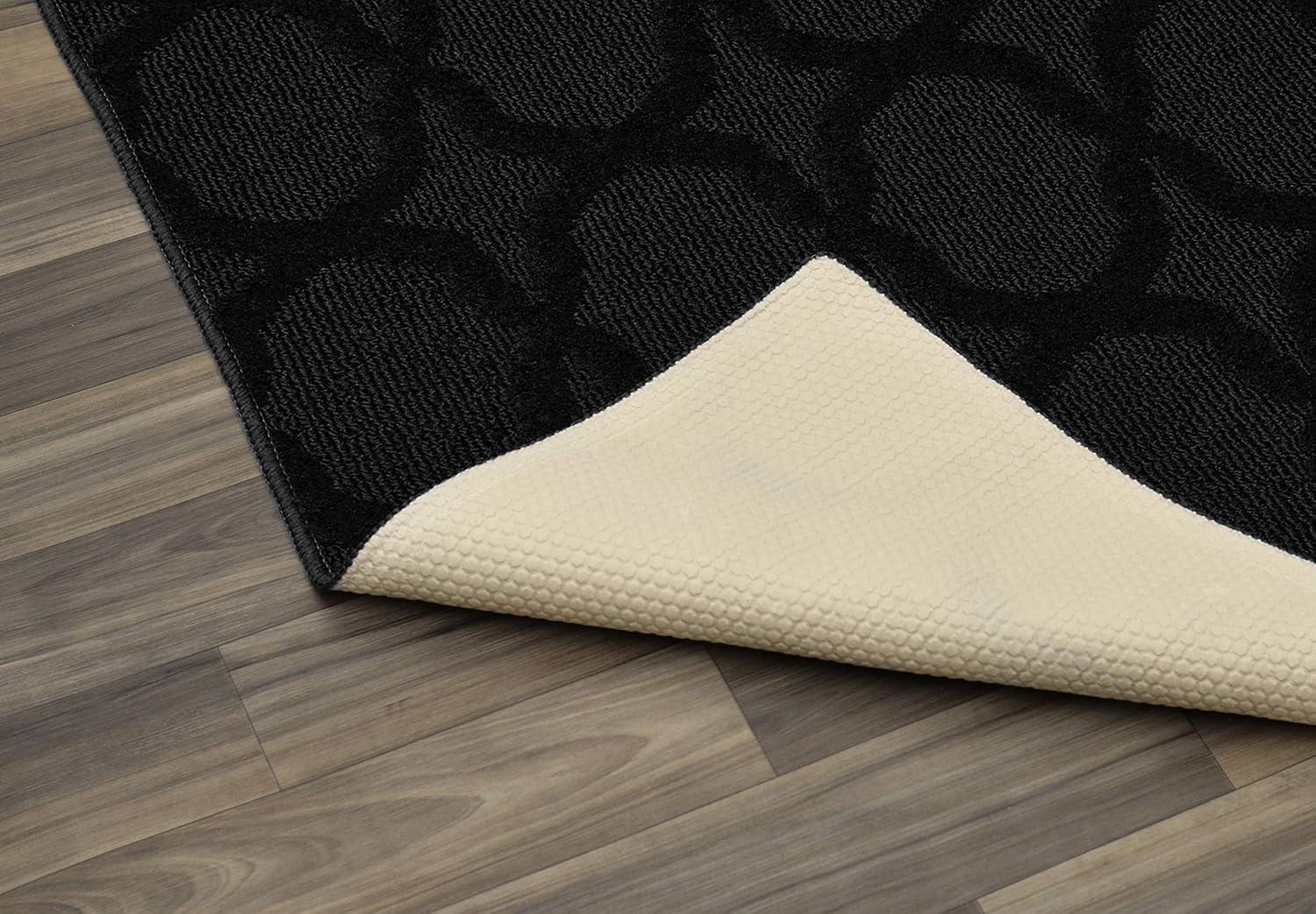 Garland Rug Sparta Indoor Rug Set, 3 Piece Set (2'x5',3'x4', 5'x7') Black