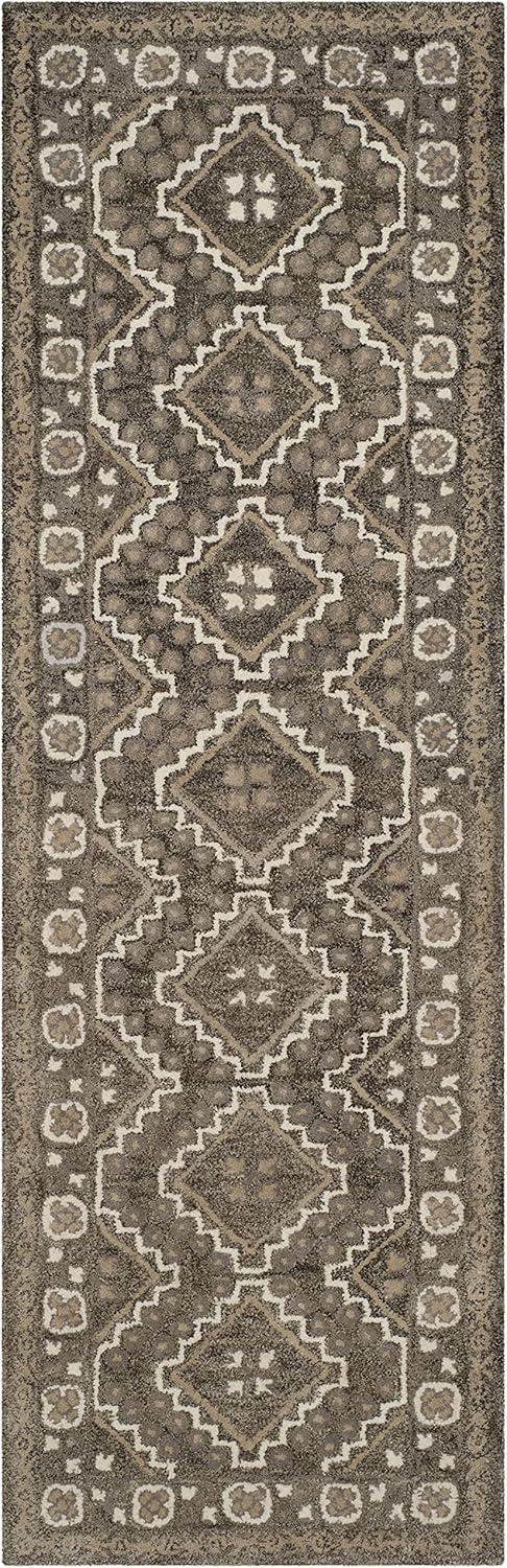 Bella BEL672 Hand Tufted Accent Rug - Brown/Taupe - 2'6"x4' - Safavieh.