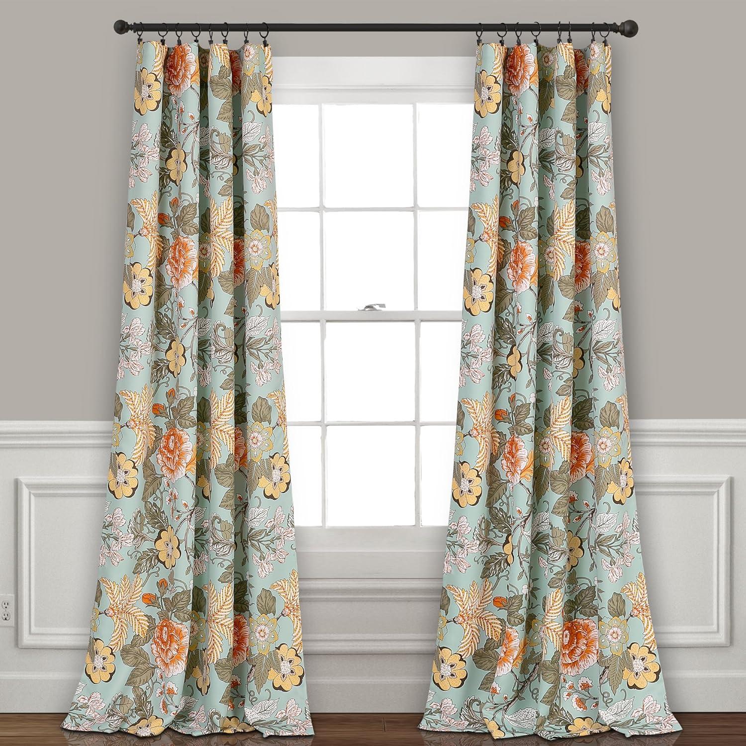 Lush Decor Polyester Room Darkening Curtain Pair (Set of 2)