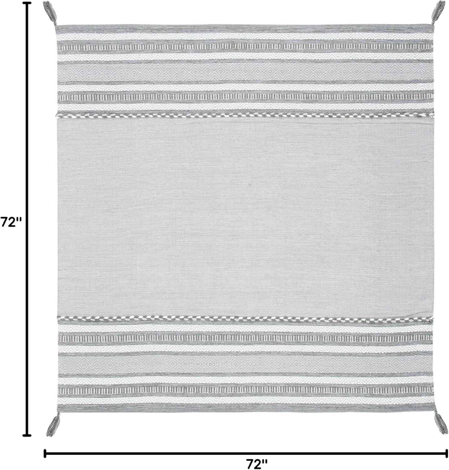 Montauk MTK215 Hand Woven Area Rug - Grey/Ivory - 6'x6' - Safavieh.