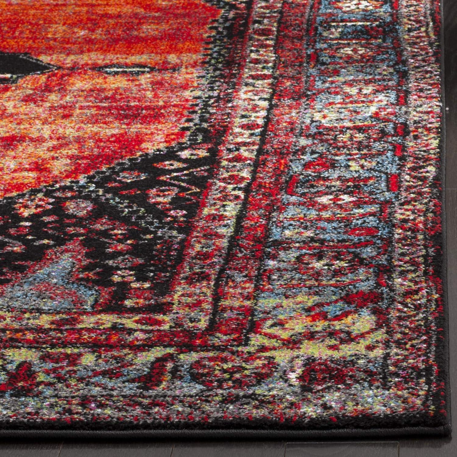 Vintage Hamadan VTH217 Power Loomed Indoor Runner Rug - Orange/Multi - 2'3"x10' - Safavieh.