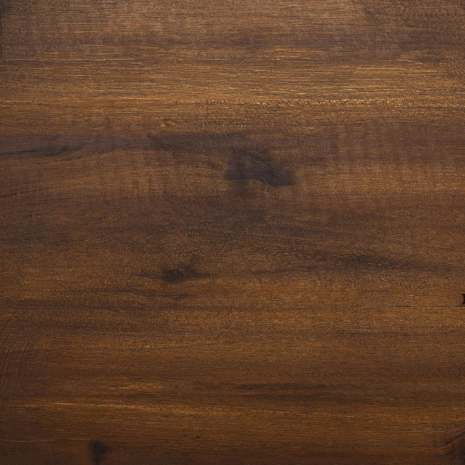 Dark Brown Acacia Wood Foldable Adirondack Outdoor Chair