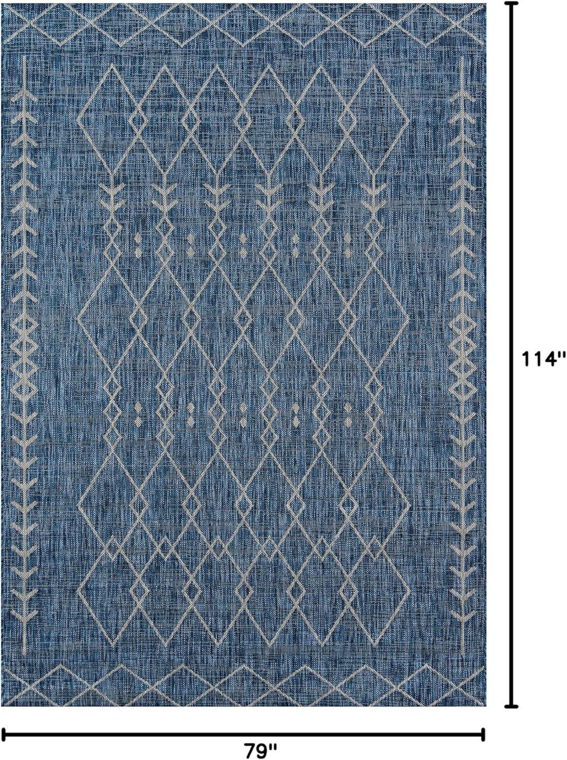 Momeni Villa Monaco Blue/Gray Indoor/Outdoor Rug