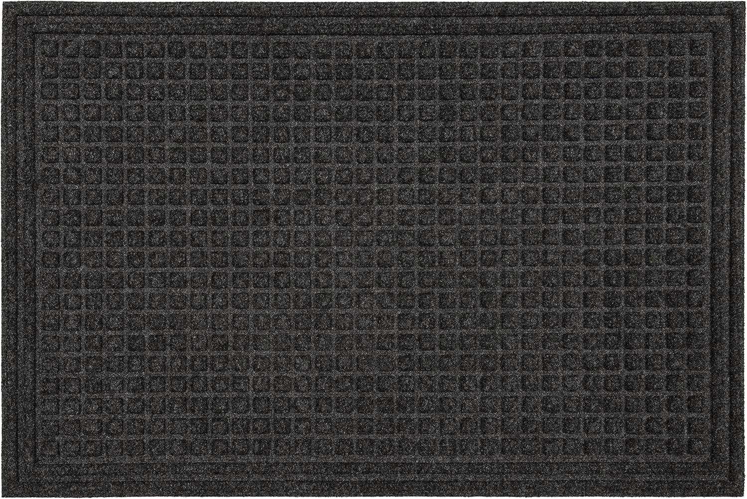 Mohawk Home Waffle Grid Impression Door Mat, Brown, 3' x 4'