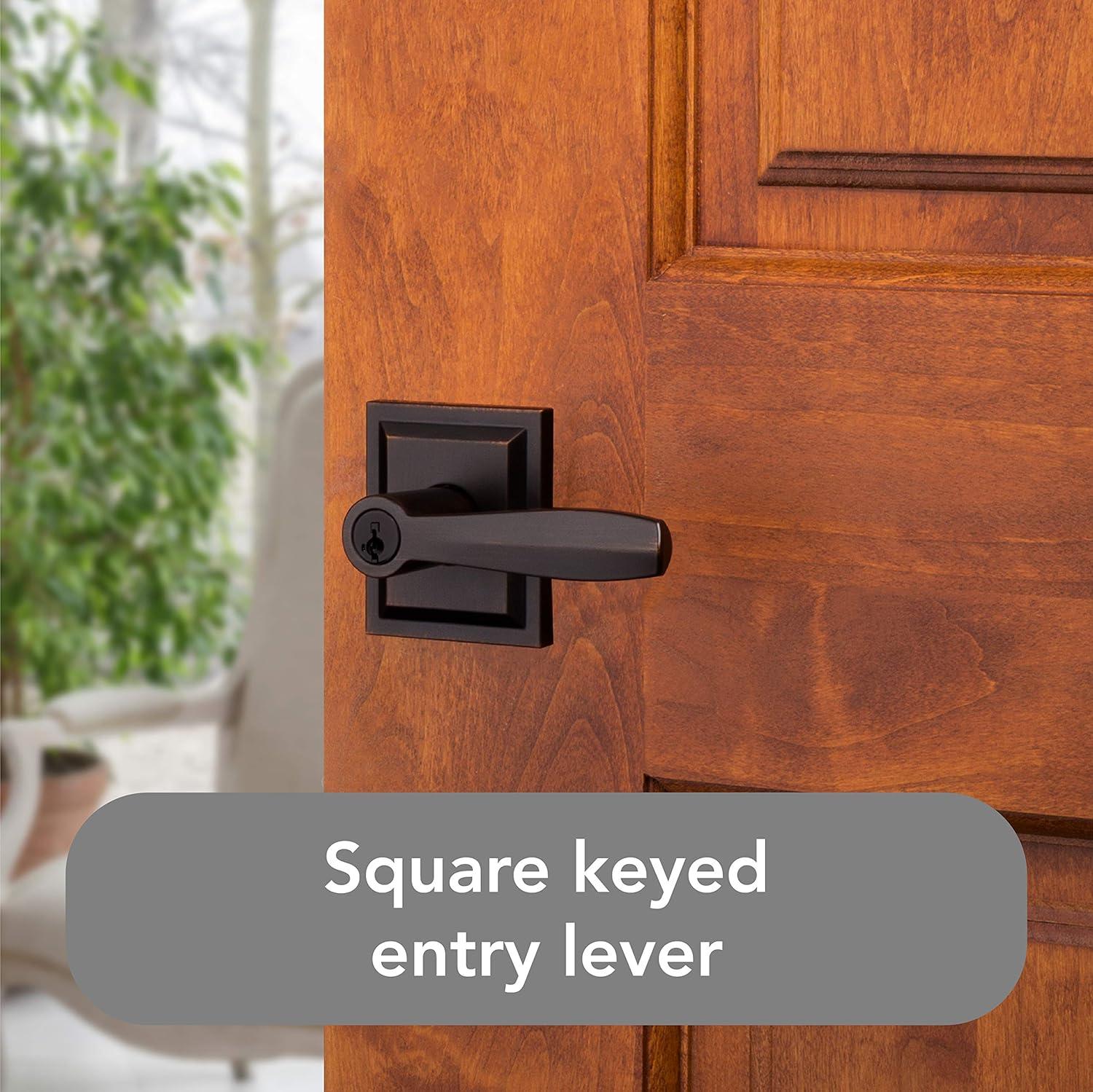 Baldwin Torrey Low Profile Rose Keyed Entry Lever Featuring Smartkey in VB