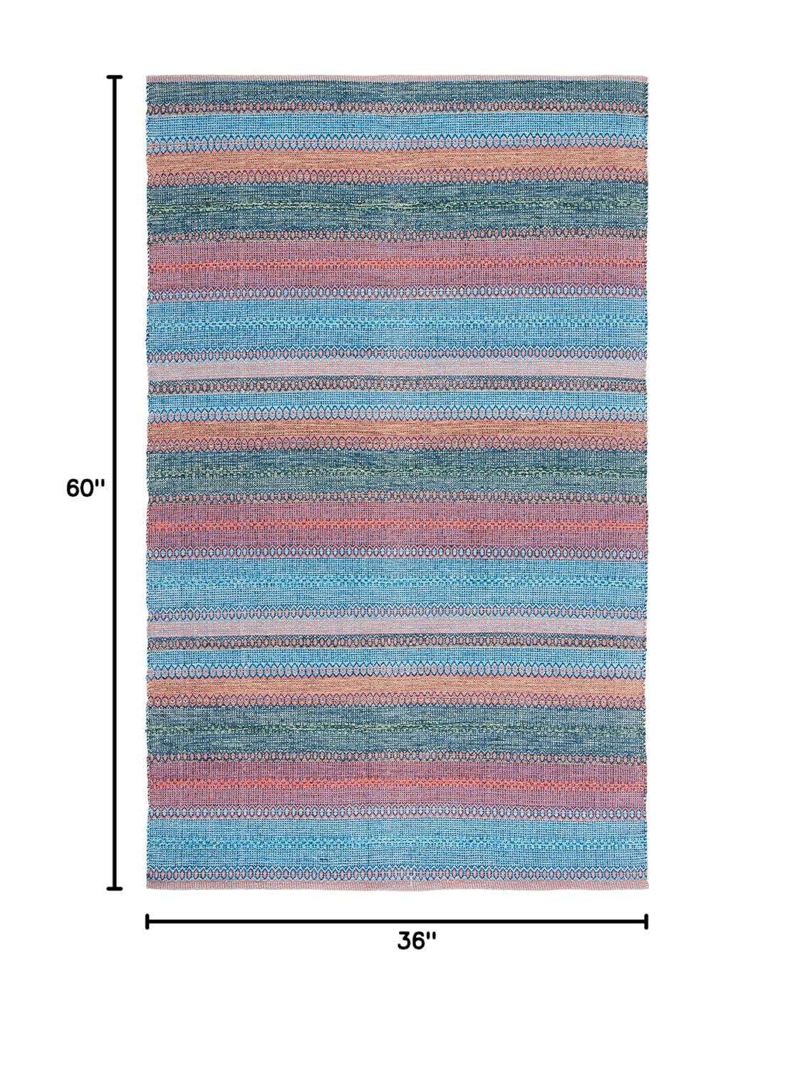 Montauk MTK851 Hand Woven Area Rug - Blue/Orange - 3'x5' - Safavieh.