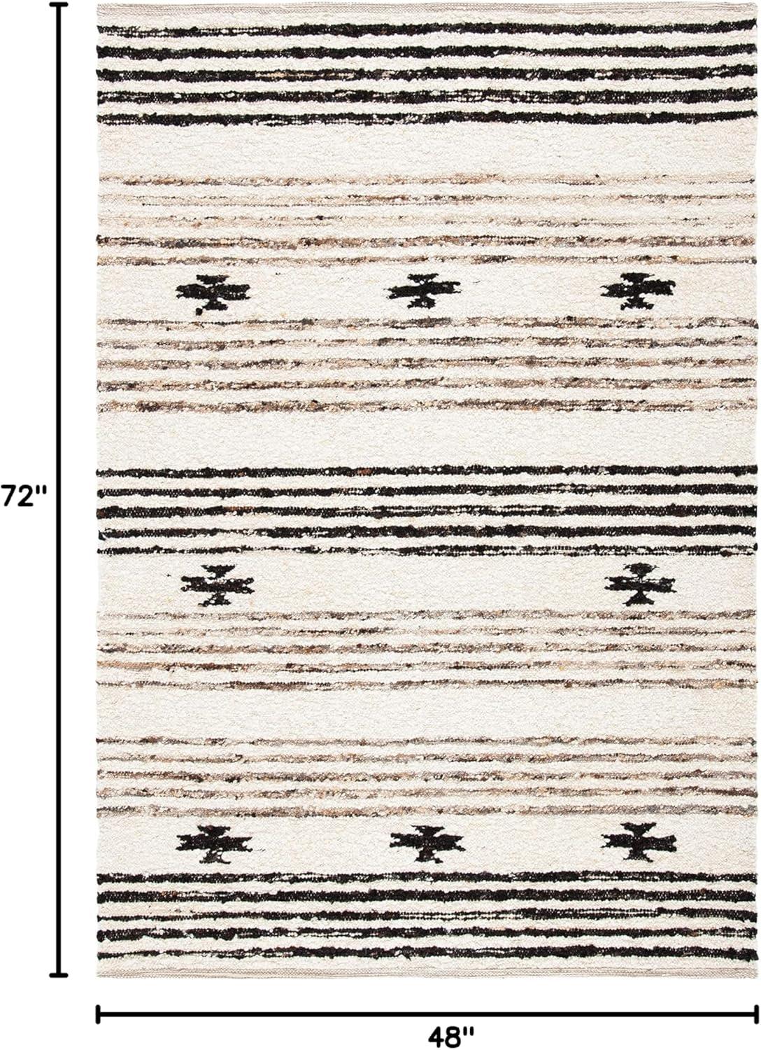 Abbie-Lea Natura Hand Woven 90% Wool And 10% Cotton Southwestern Rug