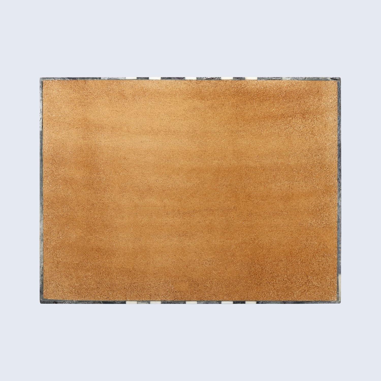 Handicrafts Home Decorative Box - Handmade Jewelry Organizer Box with Lid - Keepsake Box for Home Decor, Jewelry, Accessories, Collectibles - Modern Wooden Storage Box - Cafe, 8X6X1.5 inch