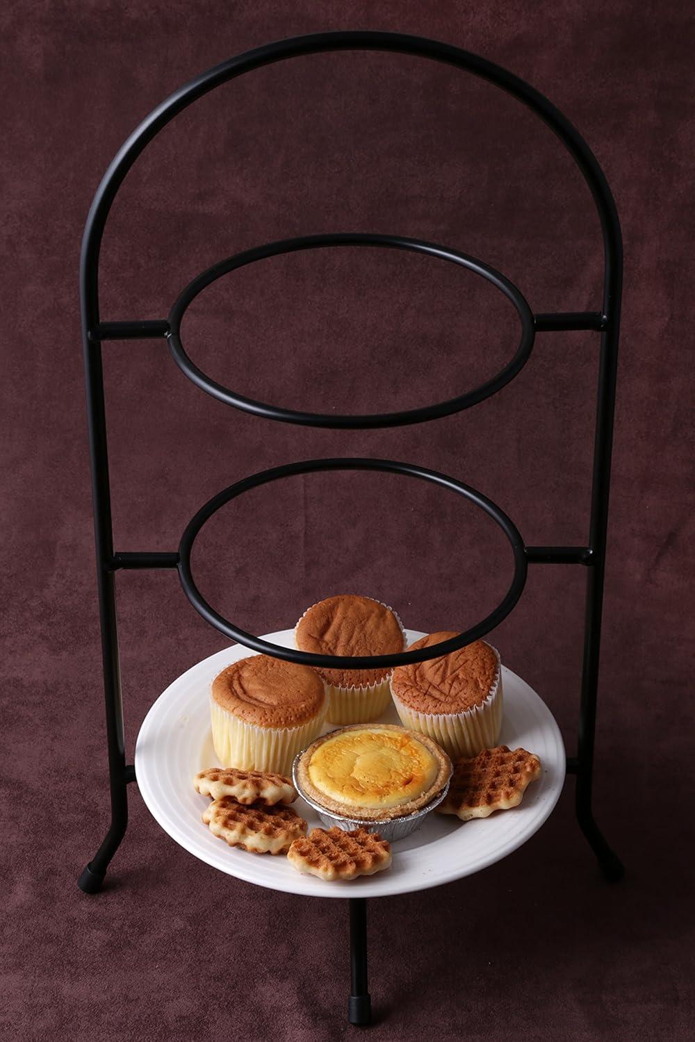 Iron Works Metalware Dessert Plate Rack - 3 Tier