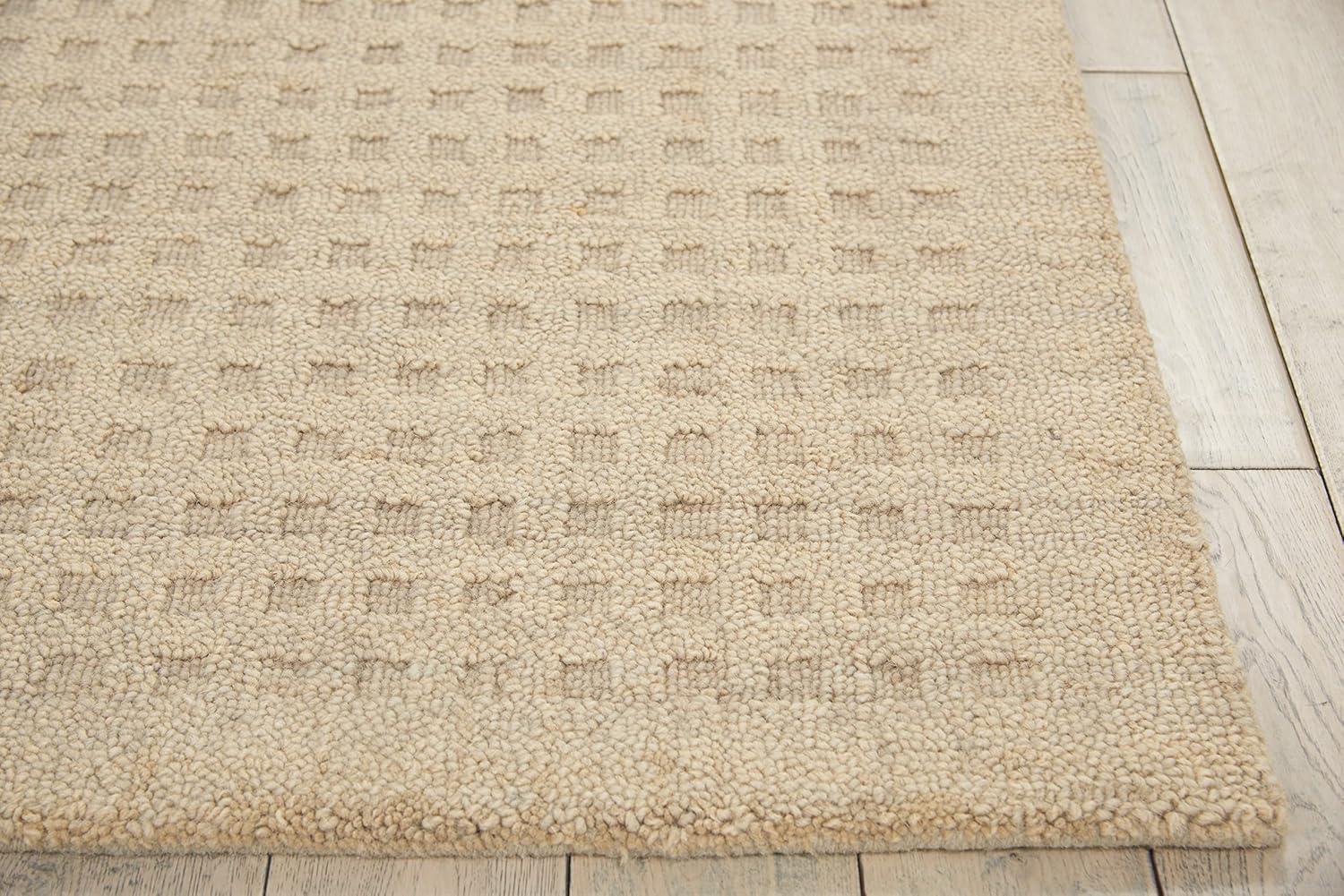Nourison Perris Textured Indoor Area Rug Taupe 5' x 7'6"