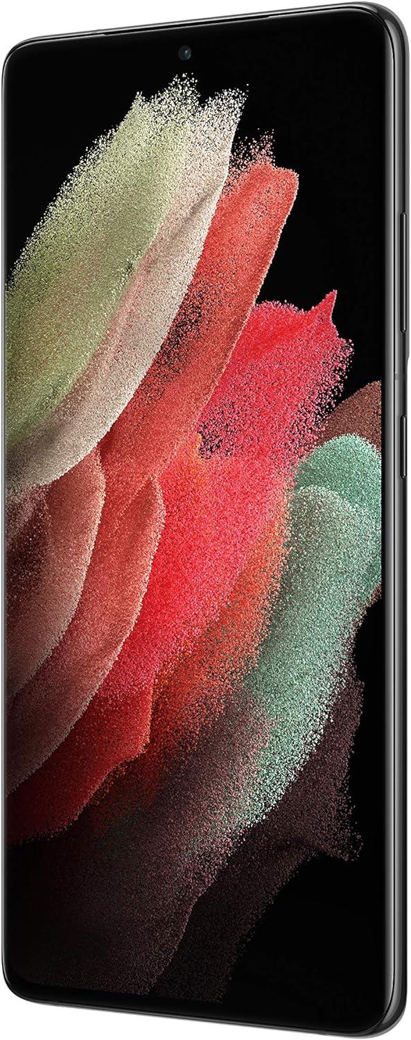 Samsung Galaxy S21 Ultra 5G 128GB G998U Phantom Black Unlocked Smartphone - Manufacturer Refurbished.