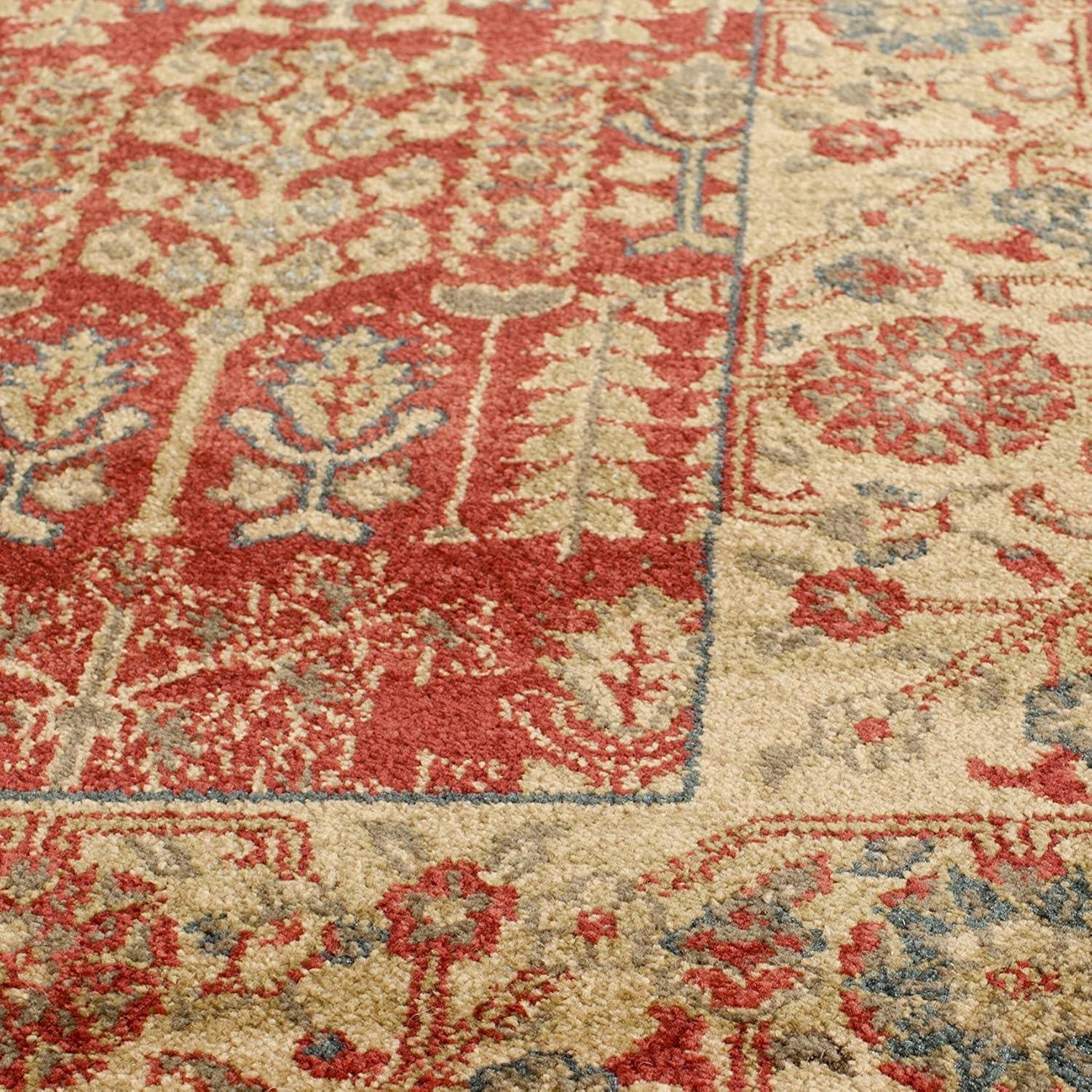Mahal MAH697 Power Loomed Indoor Runner Rug - Red/Natural - 2'2"x8' - Safavieh.