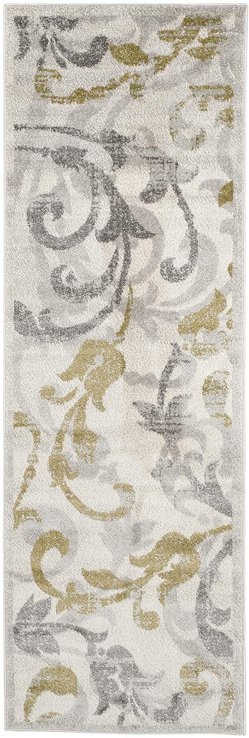 Amherst AMT428 Power Loomed Indoor Runner Rug - Ivory/Light Grey - 2'3"x9' - Safavieh