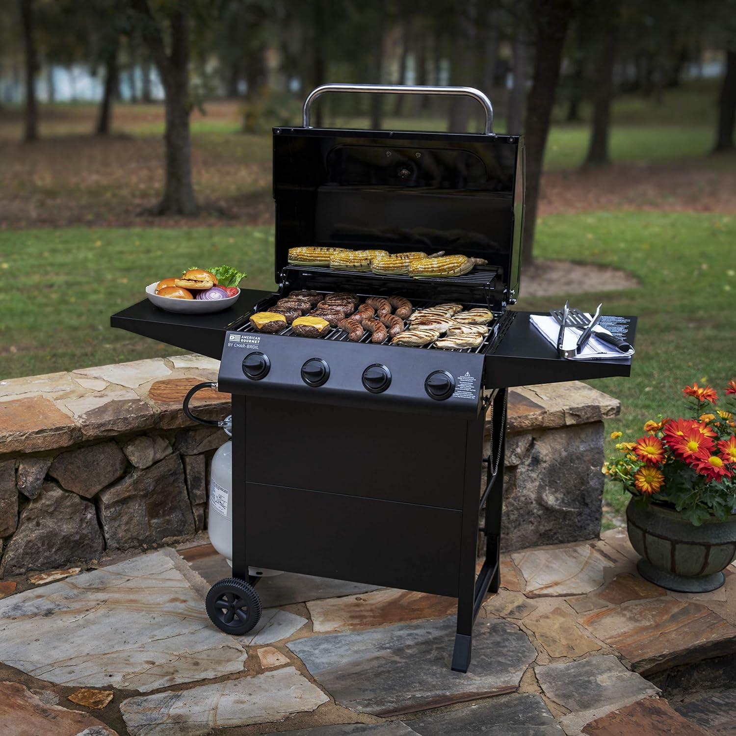 Charbroil American Gourmet 4-Burner Propane Gas Grill Cart