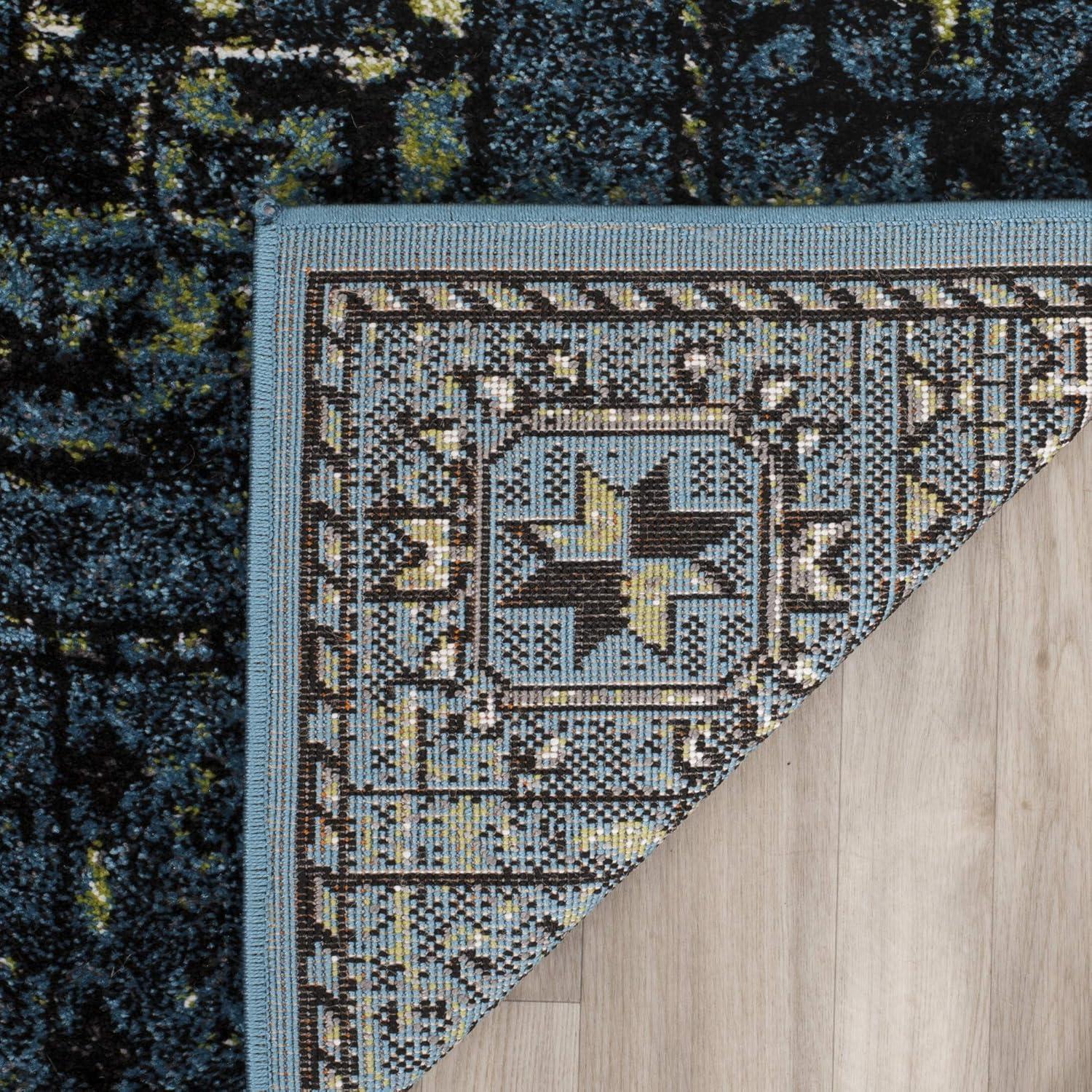 Vintage Hamadan VTH212 Power Loomed Indoor Area Rug - Blue/Multi - 5'3"x7'6" - Safavieh