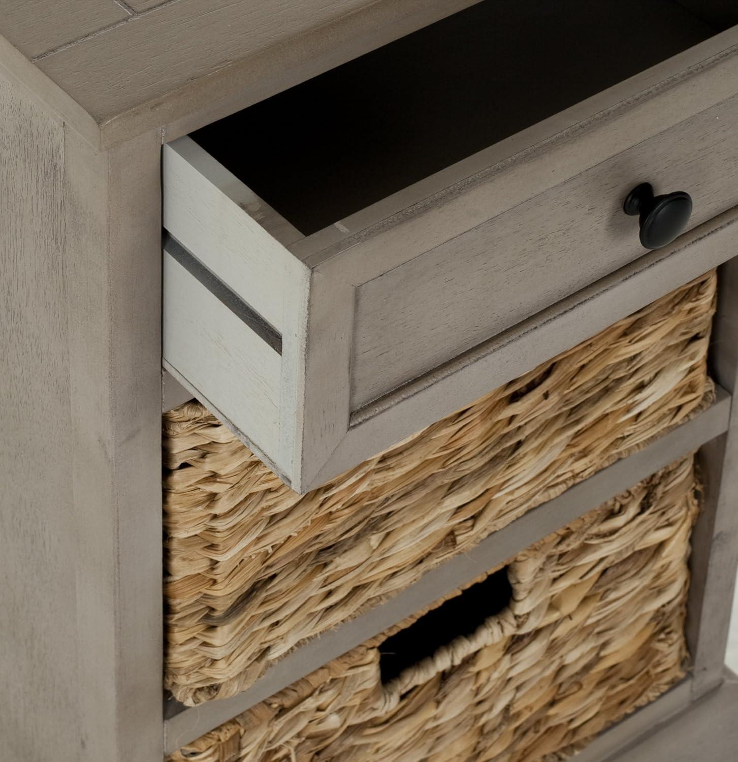 Carrie Side Table - Vintage Grey - Safavieh.