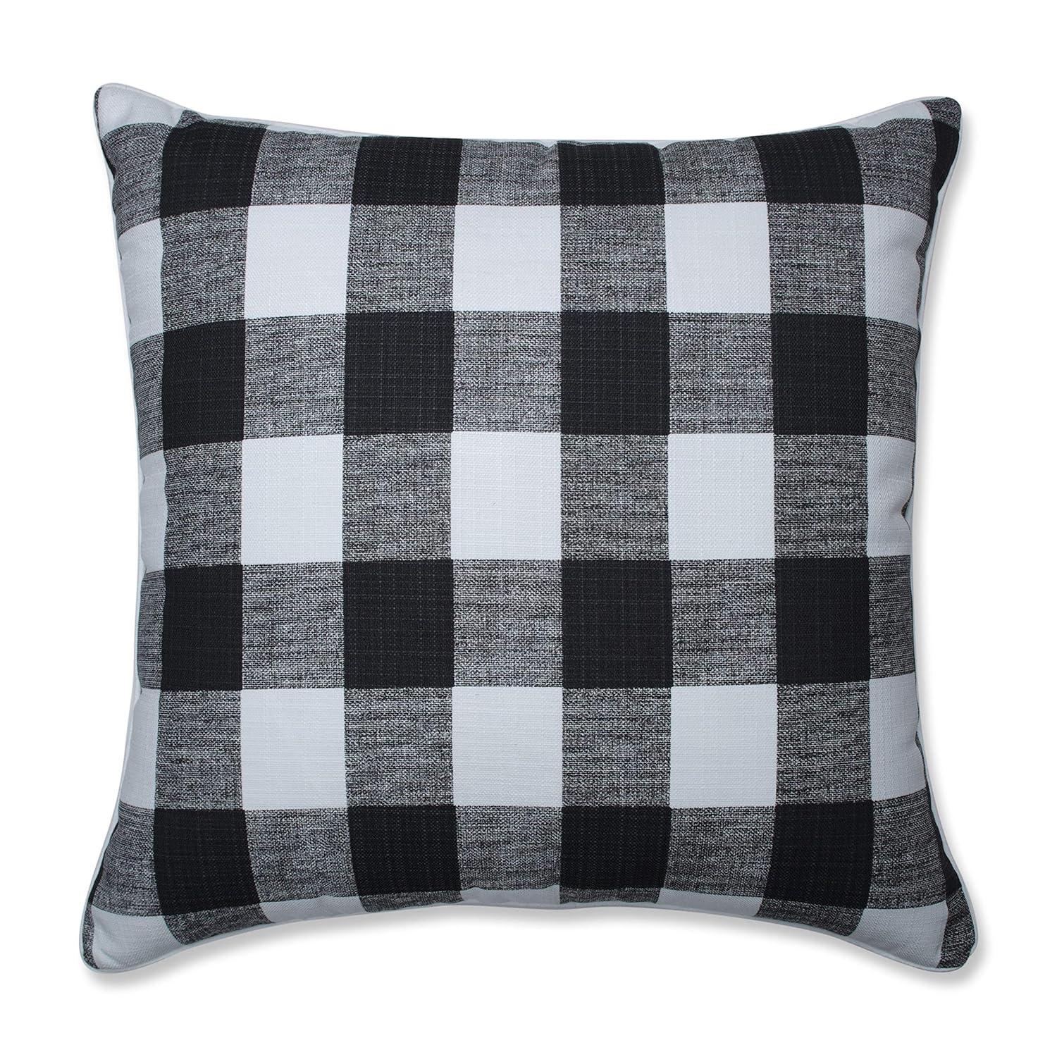 Pillow Perfect Anderson Plaid Indoor/Outdoor Reversible Throw Pillow