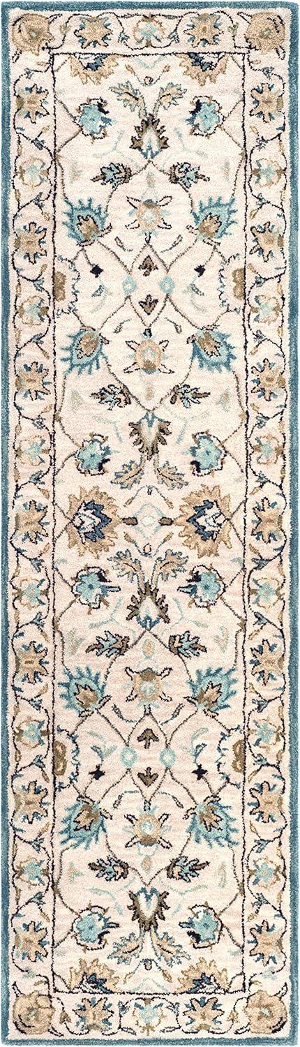 Antiquity AT812 Hand Tufted Indoor Runner Rug - Beige/Beige - 2'3"x8' - Safavieh