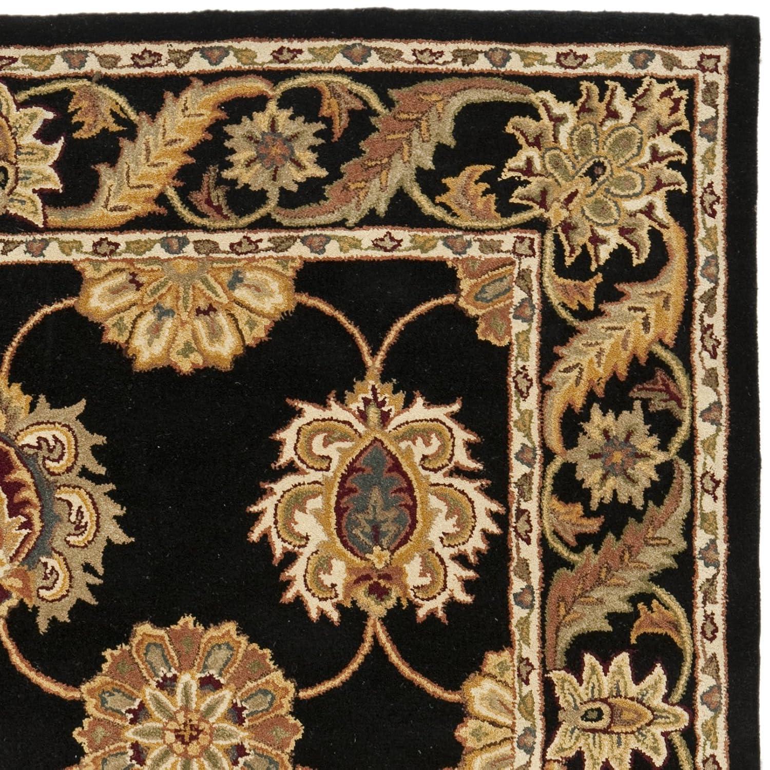 Heritage HG314 Handmade Area Rug - 8'3"x11' - Black - Safavieh
