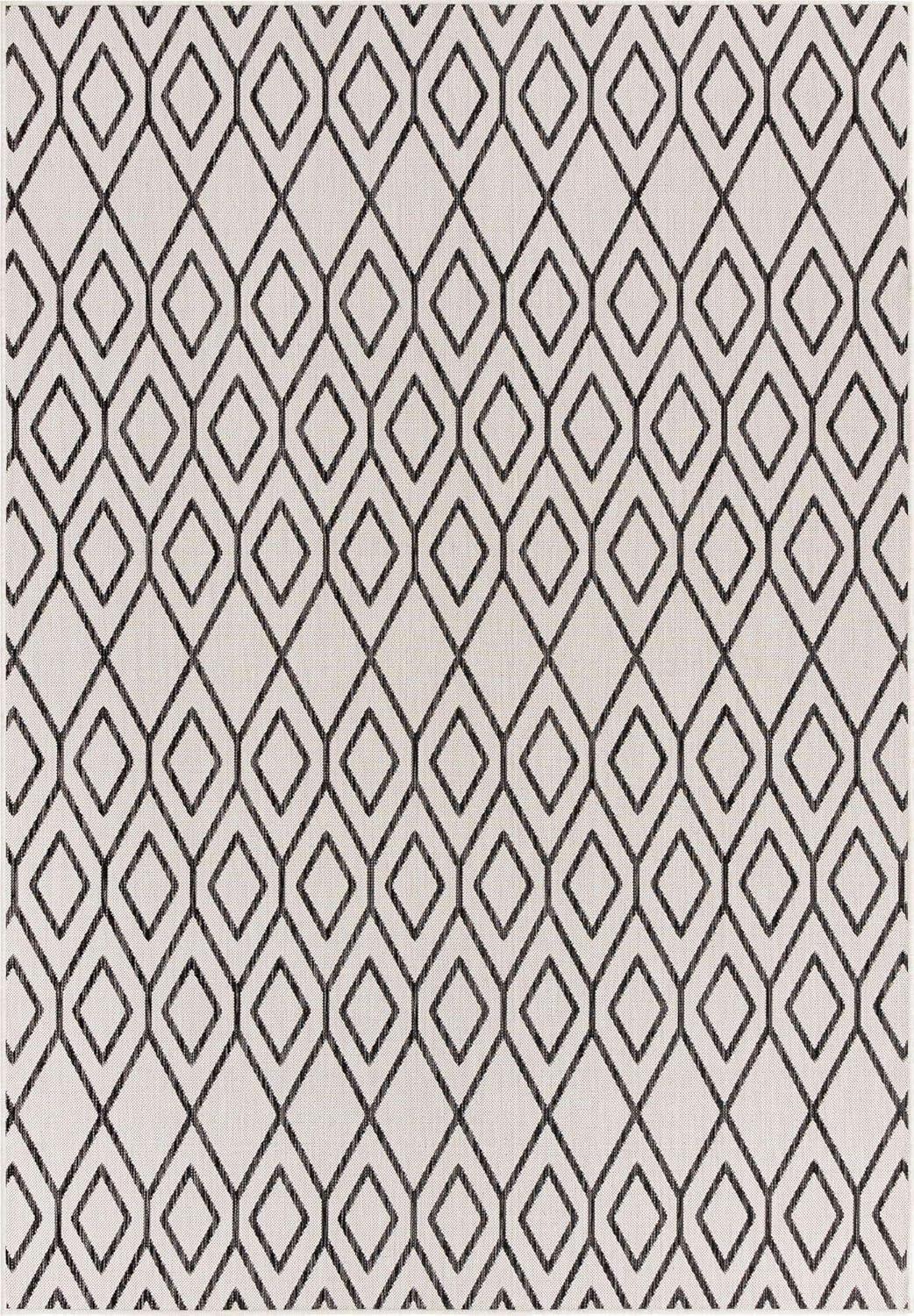 Jill Zarin 7' 0 x 10' 0 Rectangle Indoor/Outdoor Ivory Area Rug