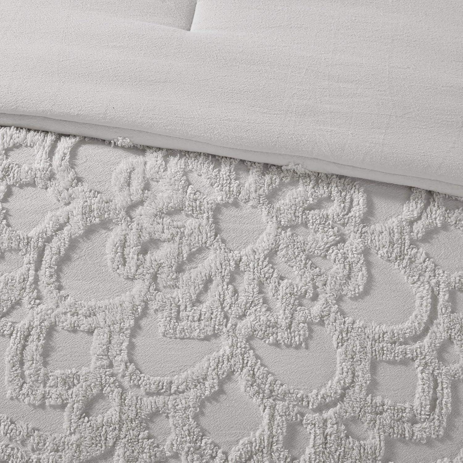 Laetitia Tufted Cotton Chenille Medallion Comforter Set