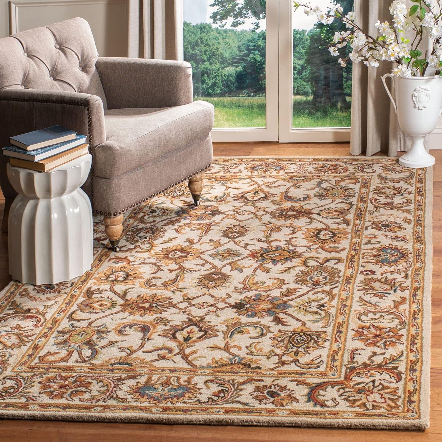 Classic CL758K Hand Tufted Area Rug - Rust/Camel - 4'x6' - Safavieh..