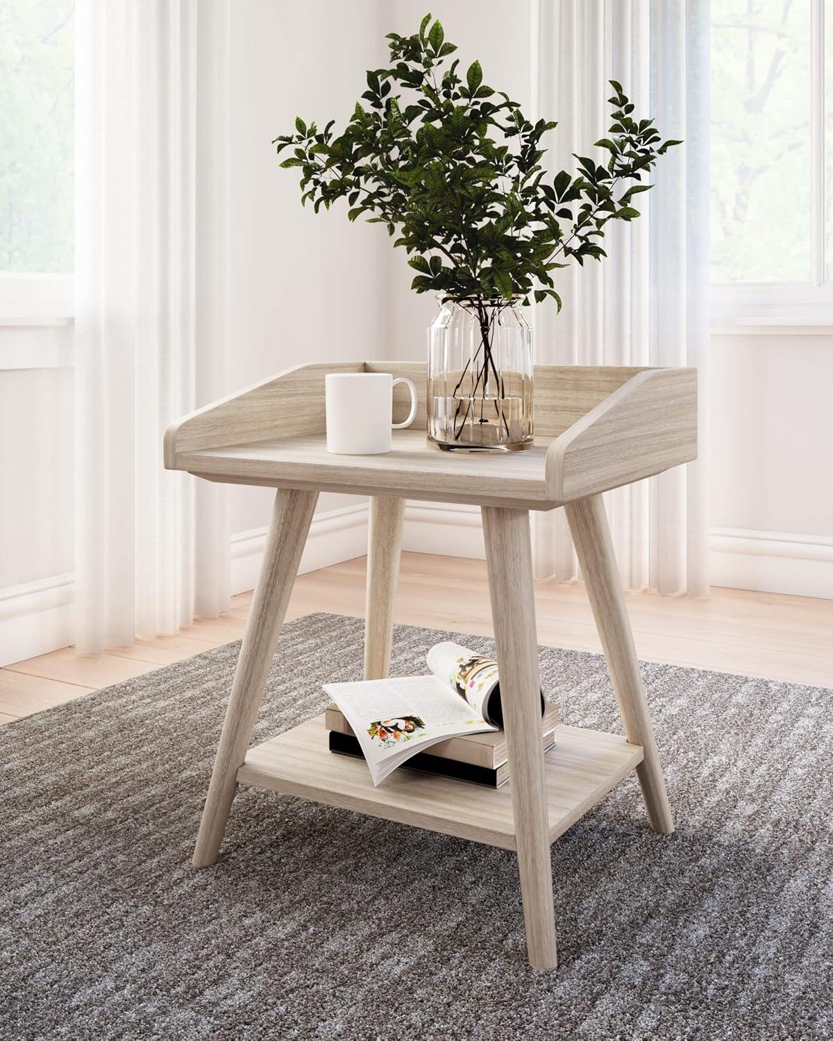 Signature Design by Ashley Casual Blariden Accent Table, Light Tan