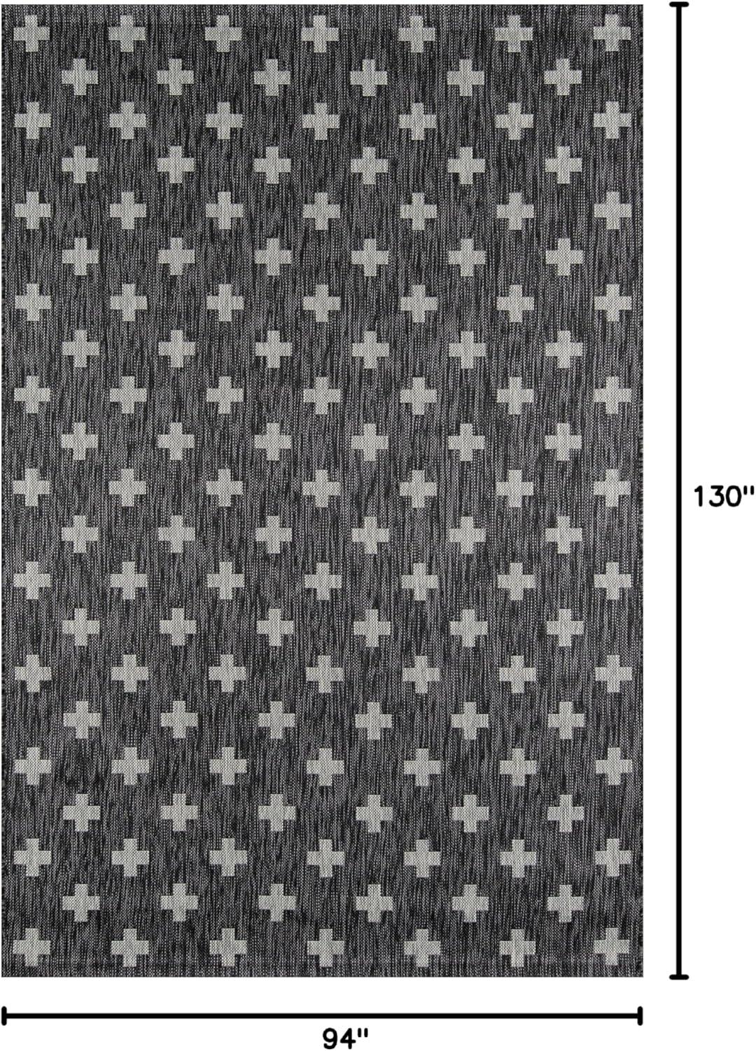 Umbria Black Indoor/Outdoor Rug