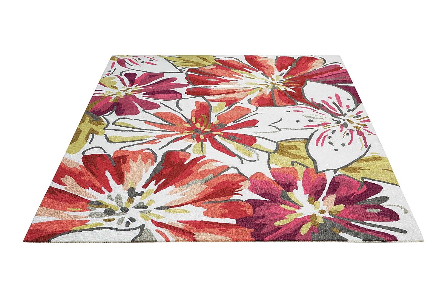 Nourison Fantasy Floral Ivory 1'9" x 2'9" Area Rug, (2x3)