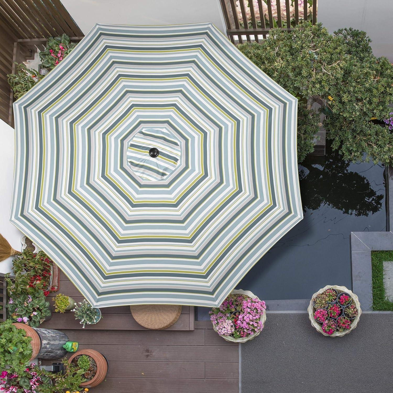 Yescom 10 Ft Patio Umbrella Replacement Canopy Market Table Top Sunshade Cover Garden