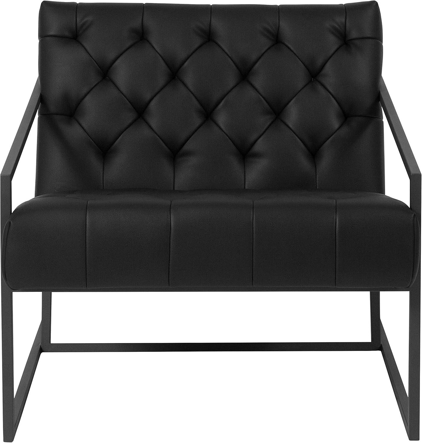 Hercules Madison Series Bomber Jacket Leather Tufted Lounge Chair