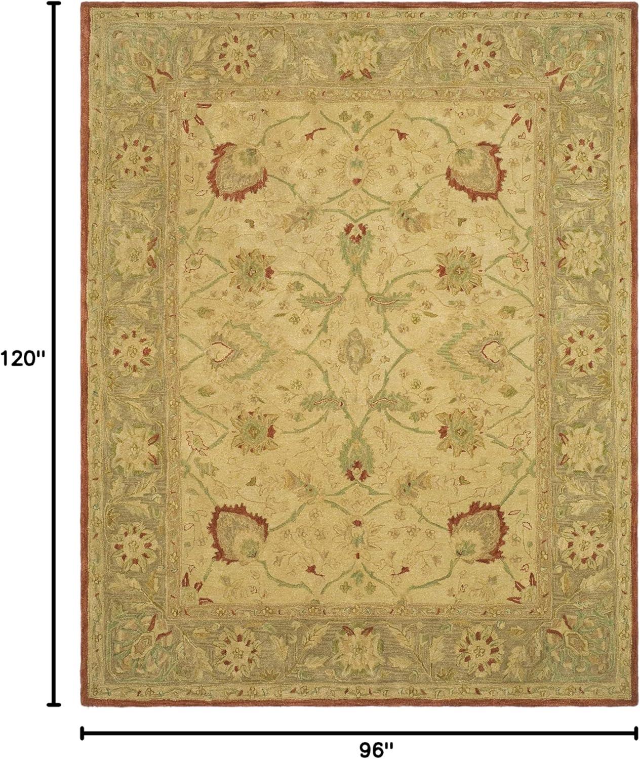 Anatolia AN512 Hand Tufted Indoor Area Rug - Beige/Rust - 8'x10' - Safavieh