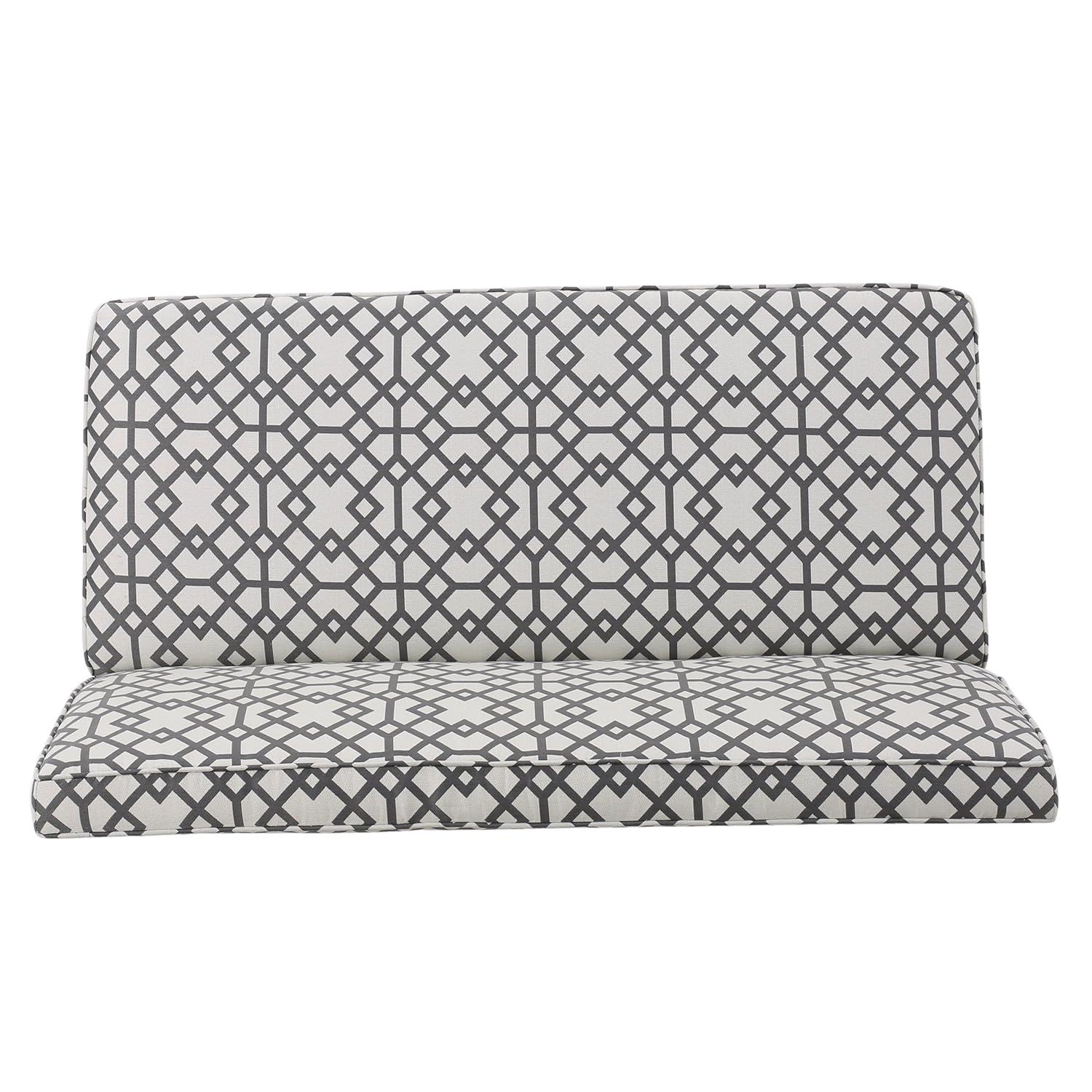 Dejon Loveseat Gray Pattern - Christopher Knight Home: Transitional Style, Polyester Upholstery, Spot Clean