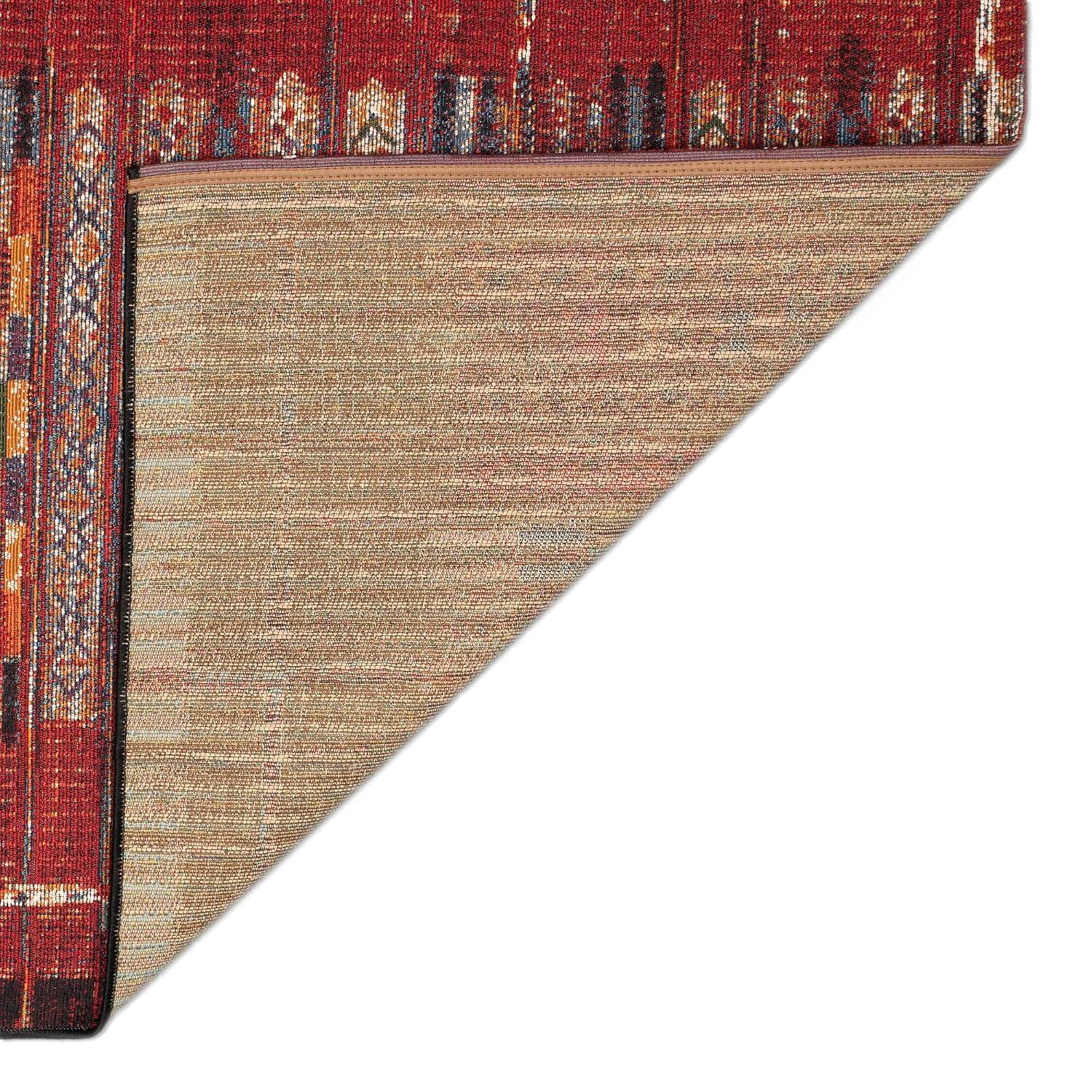 Liora Manne Marina Stripe Indoor/Outdoor Rug Red 6'6" x 9'4"