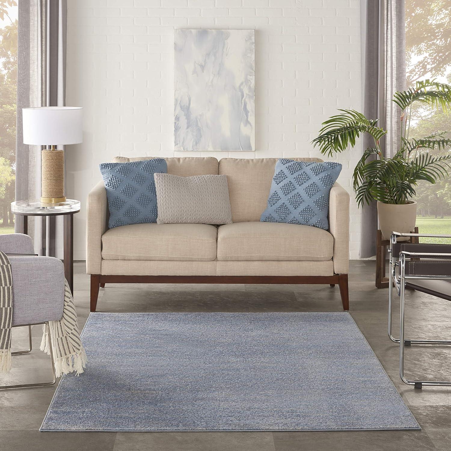 Beachcrest Home™ Rectangle Essentials 5' x 7' Area Rug in Blue