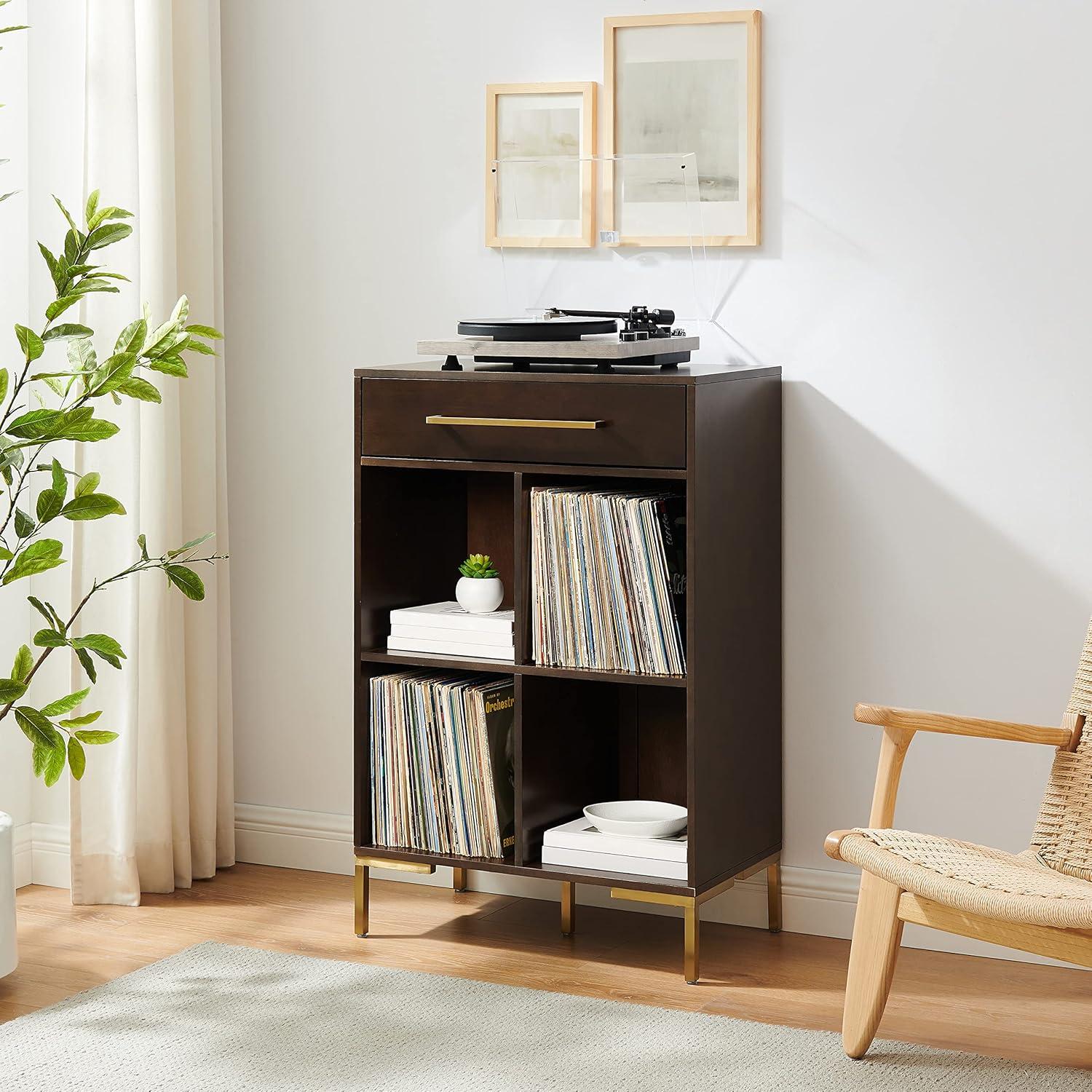 42.25" Juno Record Storage Cube Bookcase - Crosley