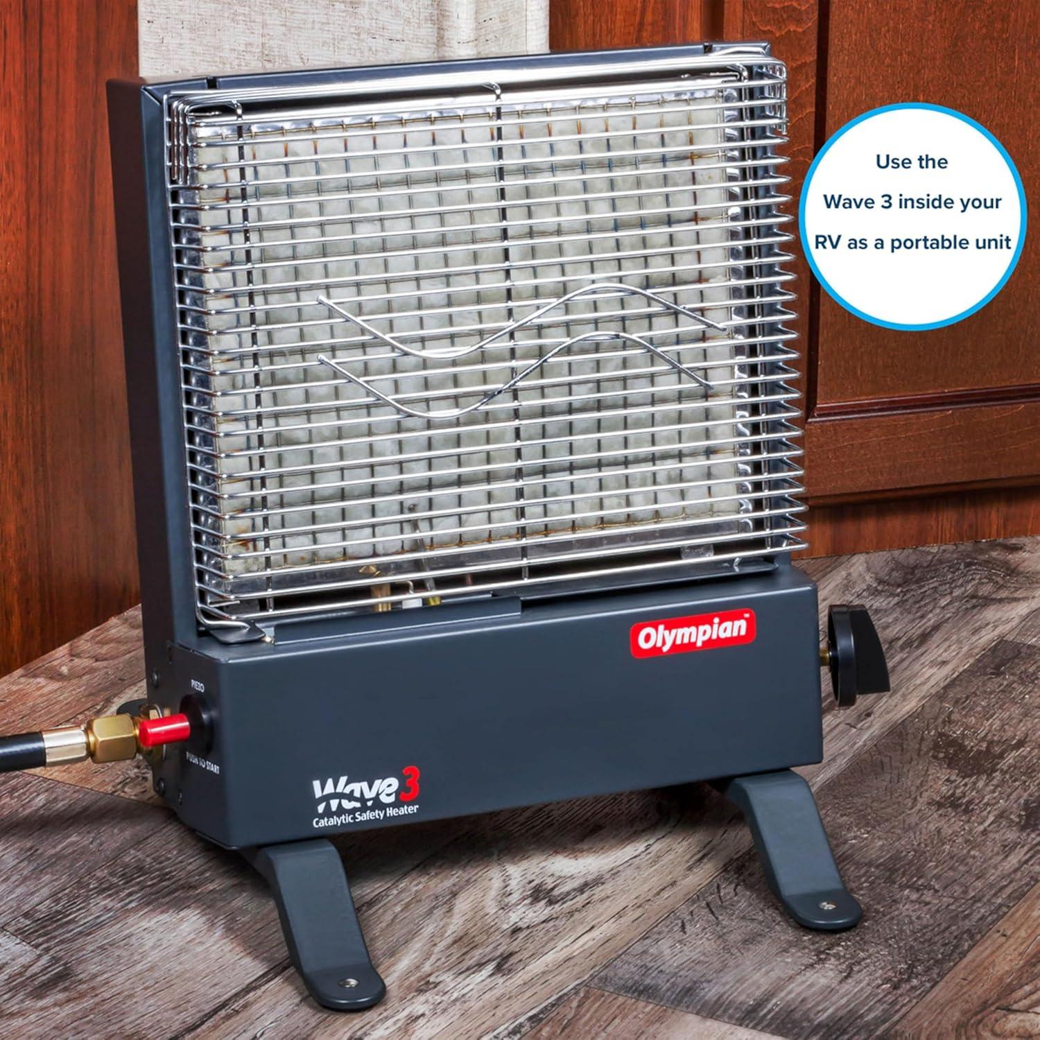Camco Olympian Wave-3 LP Gas Catalytic Space Heater for 100 sq ft
