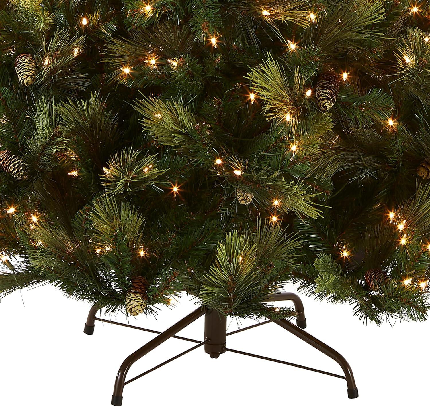 National Tree Company 9' Pre-lit Carolina Pine Artificial Christmas Tree with Clear Lights