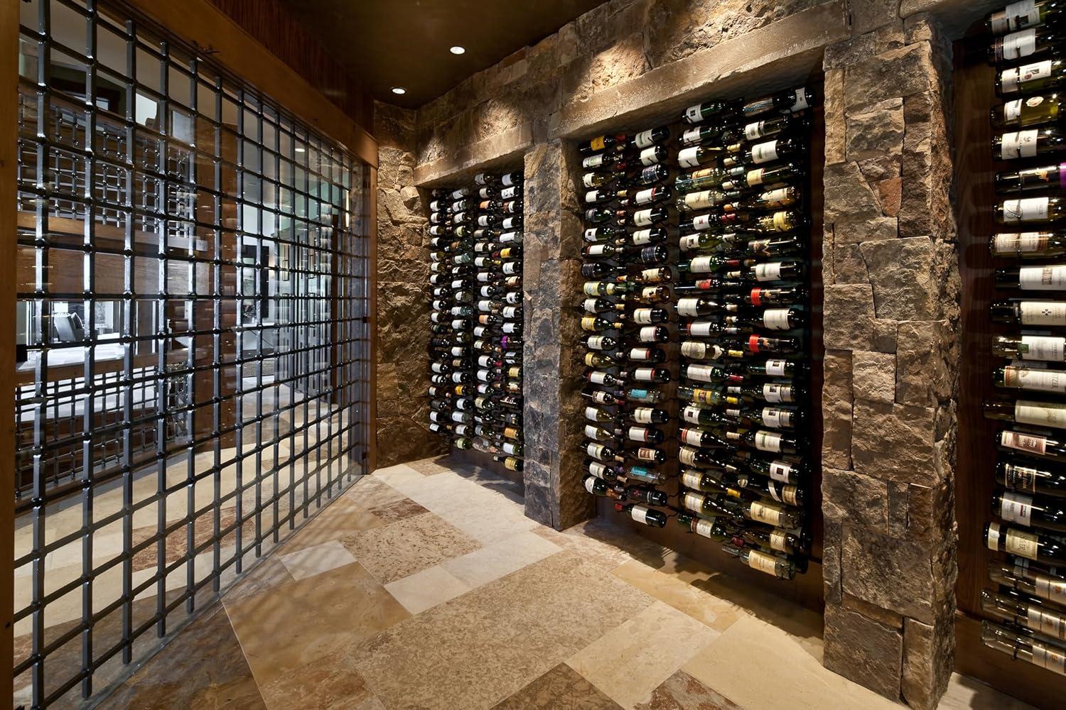 Rebrilliant Indurial 18 Bottle Wall Mounted Wine Bottle Rack