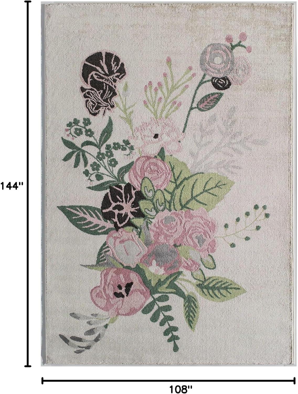 Rugs America Hanna Floral Transitional Area Rug